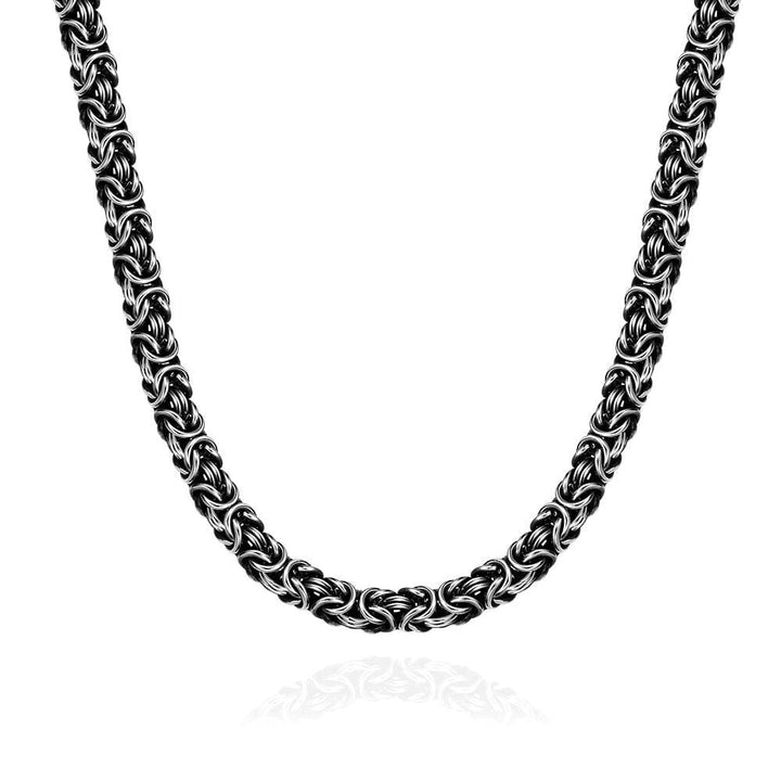 CimarroneAMX Pavonado (gris) Cadena Gruesa Nudo Bizantino
