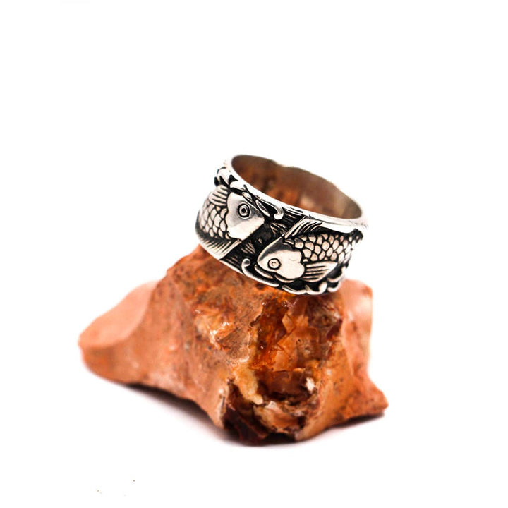 CimarroneAMX Plata .925 / 6 Anillo Pez Carpa Koi