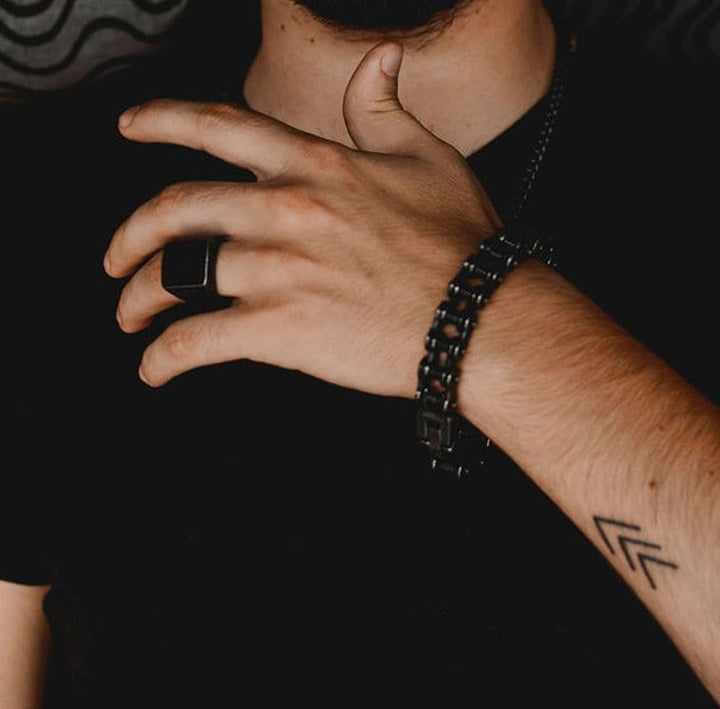 CimarroneAMX Pulsera Cadena de Suministro Delgada Biker