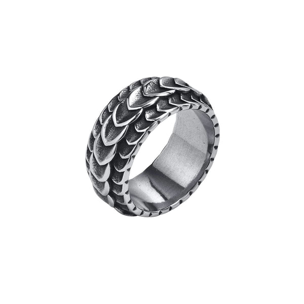 CimarroneMX 7 Anillo Argolla escamas doble