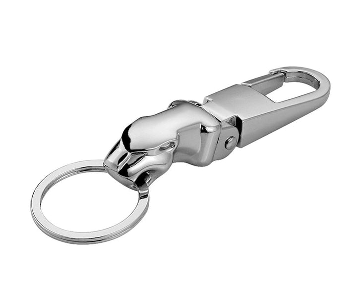 CimarroneMX llavero Plateado llavero jaguar acero inoxidable