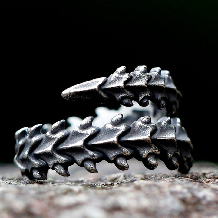 CimarroneMX Ropa y accesorios Anillo hueso de dragón