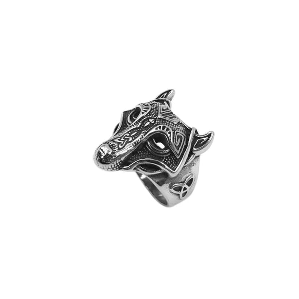 Anillo lobo nordico vikingo