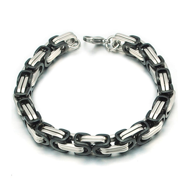 pulsera eslabon cuadrado varios colores acero inoxidable