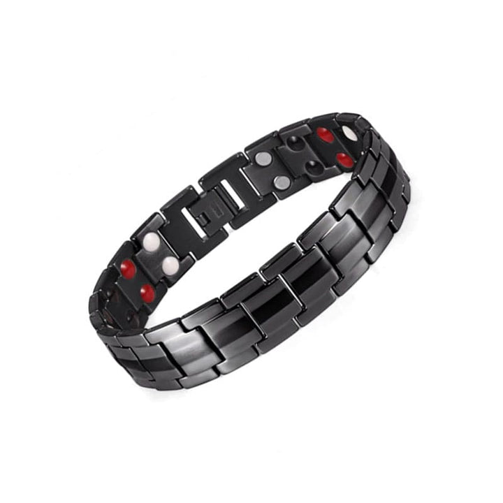 pulsera negra imanes formal casual hombre